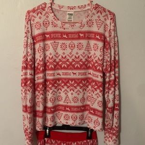 Pink Victoria Secret Sleepwear 2 piece Set